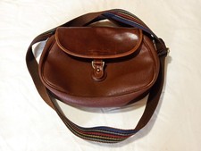 NANNINI BORSA DONNA VINTAGE PVC E PELLE TRACOLLA SAC À BANDOULIÈRE POUR FEMME 👜