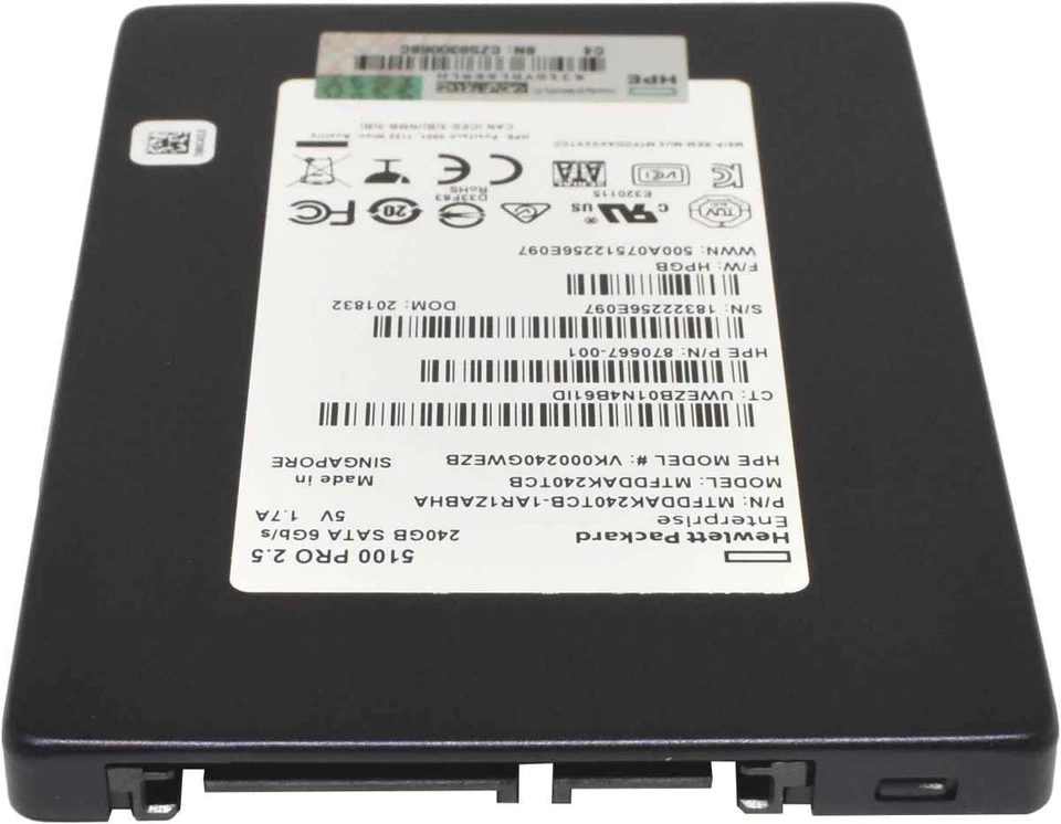 Micron 5100 PRO 240GB 2.5" 6Gbps SATA-III interne SSD MTFDDAK240TCB Server PC - Bild 2 von 4