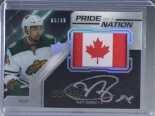 2019-20 SPx UD Black Pride of a Nation Rookies 89/99 Matt Dumba Patch Auto a2k