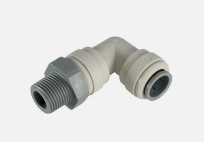 John Guest 1/4'' x 1/4'' NPTF Schwenkbogen PI090822S, RO-Einheit, Wasserfilter