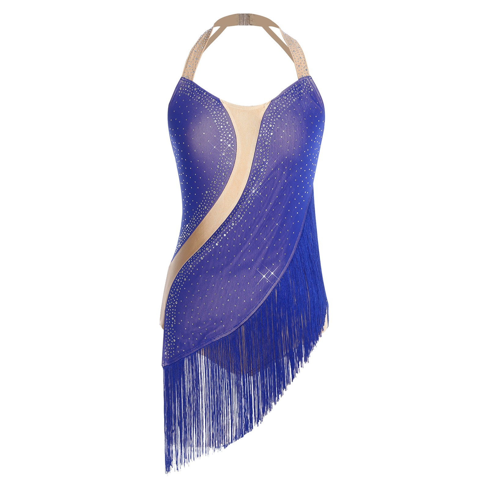 Womens Leotard Salsa Dress Lyrical Jumpsuit Backless Latin Waltz Dance Halter