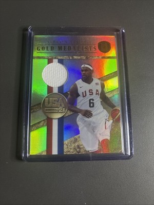 Lebron James 2011 Gold Standard Game Used Patch /299 From Team USA