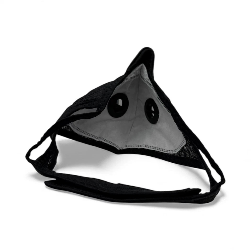 Cycling Mask Half Face with Filter Dual-valve Breathable Bike Mask Anti-droplets - Image 2 of 4