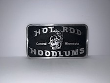 Vintage Cast Aluminum Hot Rod Hoodlums Rare Car Club Plaque Collectable Vintage Cast Aluminum Hot Rod Hoodlums Rare Car Club Plaque Collectable
