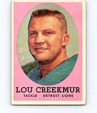 1958 TOPPS FOOTBALL #81 LOU CREEKMUR                  LOW GRADE TE