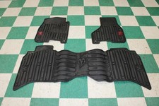 10-18 Ram Black Rubber All Weather Front Rear Floor Mats Set 3x Oem Factory Wty