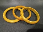RARE BAKELITE Yellow Brown Mustard Green Bangle Bracelet VTG Jewelry Lot HOT🔥