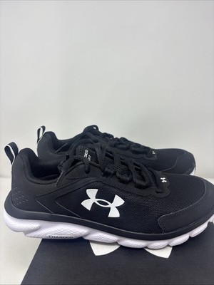 UNDER ARMOUR WOMEN'S CHARGED ASSERT 9 RUNNING SHOE BLACK WHITE SIZE 8
