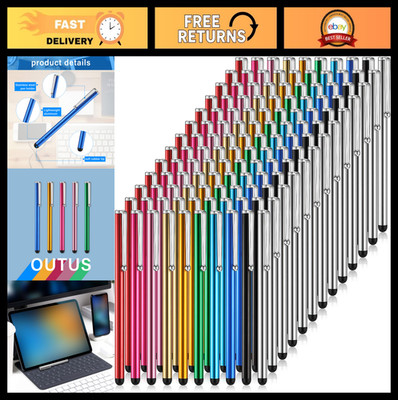 130 Pcs Slim Capacitive Stylus Pens for Touch Screens - Universal Digital Pen, 1