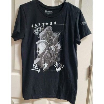 Mens Call of Duty Black Ops T-Shirt Size Small Black COD BO2