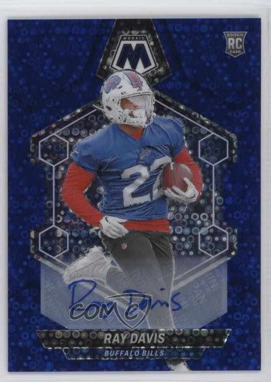 2024 Panini Mosaic Rookies No Huddle Blue Prizm Auto Ray Davis Rookie RC 1oa8