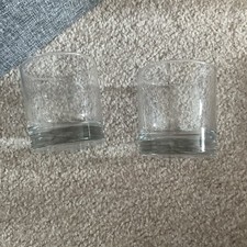 Empty Candle Glass Jars Home Homeware Decor X2 New Unused