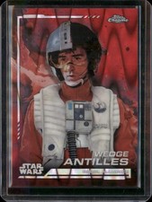 2024 Topps Chrome Star Wars 105 Wedge Antilles Red Blaster Raywave Refractor