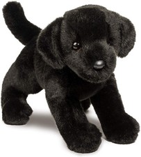 Douglas Brewster Black Lab Plush Stuffed Animal Dog, 12"