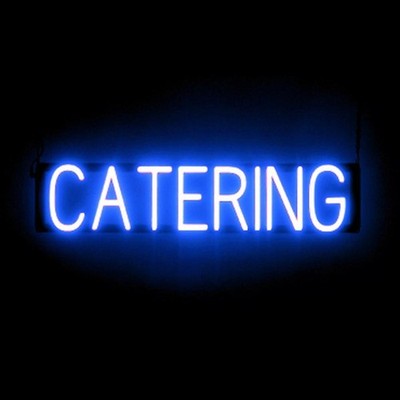 SpellBrite CATERING Sign | Neon Catering Sign Look, LED Light | 29.3'' x 6.3''