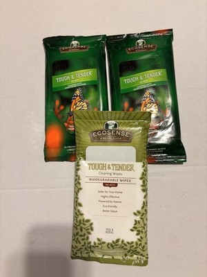 Melaleuca Ecosense Tough and Tender Multi-Surface Biodegradable Wipes Lot Of 3