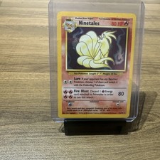 Pokémon TCG Ninetales Base Set - Holo Rare Card 12/102 80HP 2