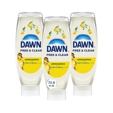 Dawn Free Clear EZ-Squeeze Dish Soap Liquid, 72.9 Fl Oz Pack of 1 , White