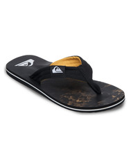 QUIKSILVER MENS FLIP FLOPS.NEW MOLOKAI LAYBACK BLACK REFLEXION THONGS SANDAL S26