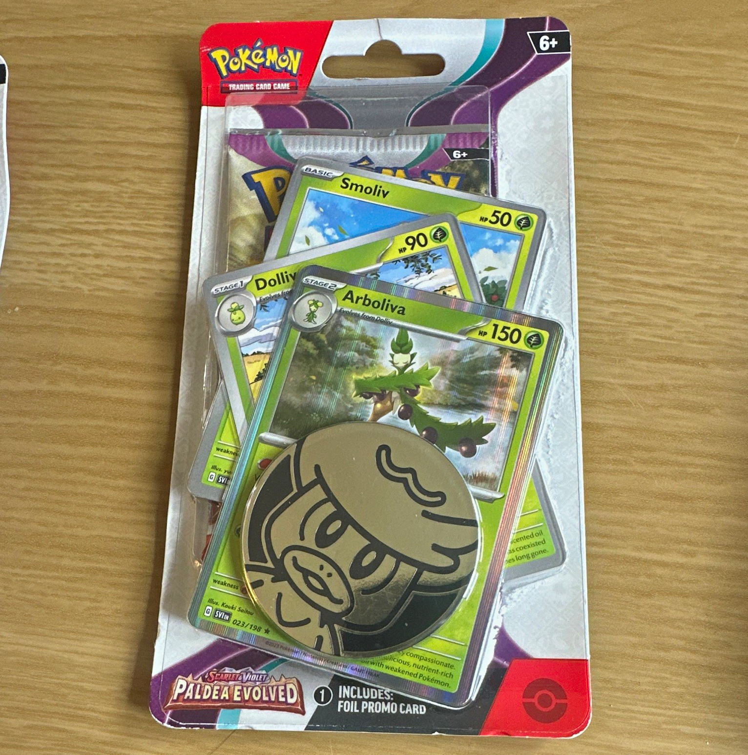 Pokémon TCG Paldea Evolved 1-Pack Blister Booster 10 Cards 3 Promos Coin 6+