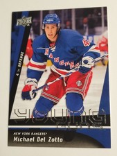 2009-10 Upper Deck Young Guns 206 Michael Del Zotto Rangers Rookie