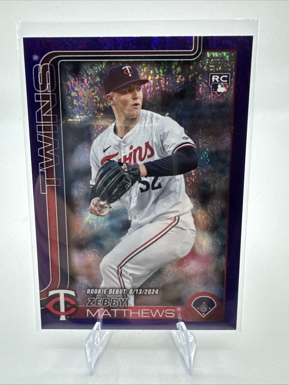2025 Topps Update #US37 Zebby Matthews Purple Holo Foil #/250