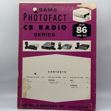 Sams Photofact CB Radio Series april 1976 CB-86