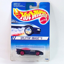 1994 Hot Wheels Splittin' Image II Card No 11850 Purple & Pink 1:64 Diecast
