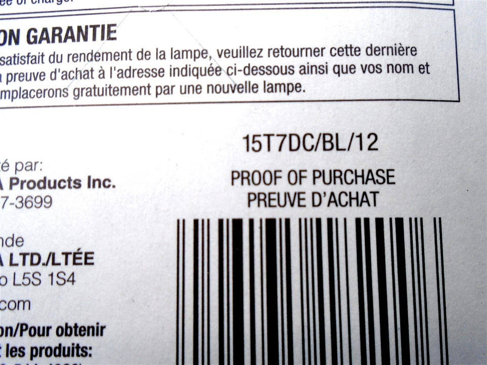 (4 Bulbs) SYLVANIA - 15T7DC/BL-120V - 15Watt 120Volt 15W, 120V (NEW in PACK) - Image 4 of 4