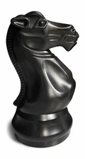 MegaChess Individual Chess Piece - Knight - 11.5 Inches Tall - Black