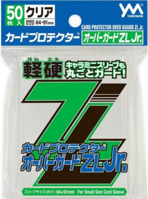 YANOMAN protector Sleeves Deck Over Guard ZL Jr. Yugioh 50 Clear 64x91 From JPN