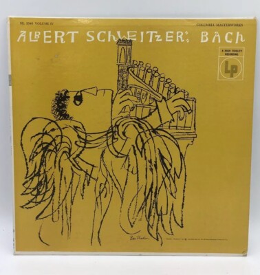 Albert Schweitzer: BACH ORGAN MUSIC Vol. IV Columbia ML 5040 6-eye mono [VG]