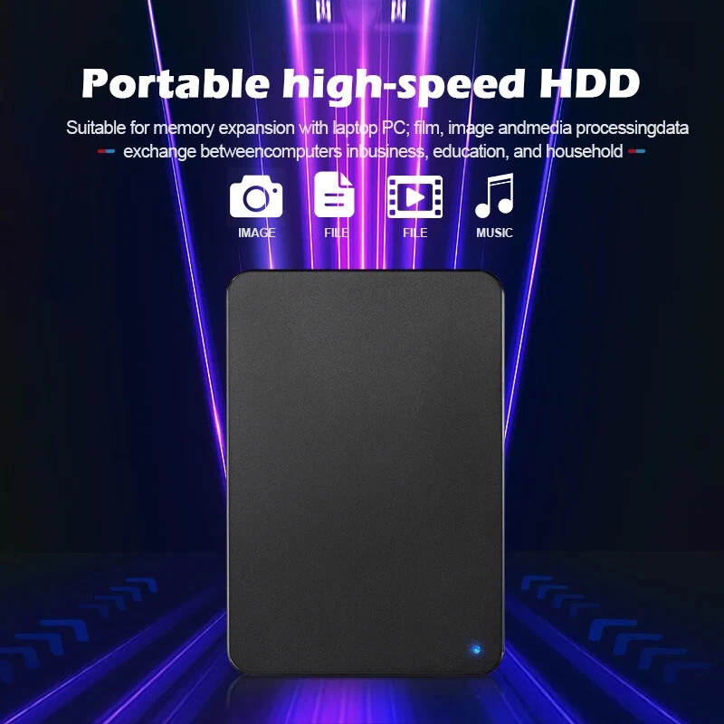 HD External Hard Drive 1TB 250GB Hard Drive USB3.0 High Speed HDD For Laptop PC - Image 2 of 4