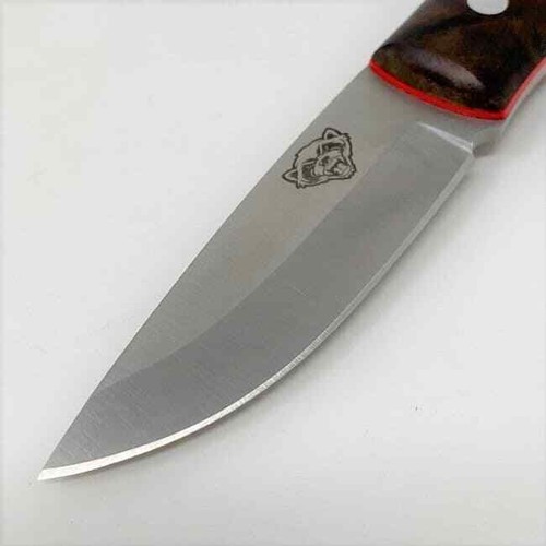 Mk II TBS Wolverine Puukko Bushcraft Knife - Standard Sheath - Turkish Walnut - Picture 3 of 11