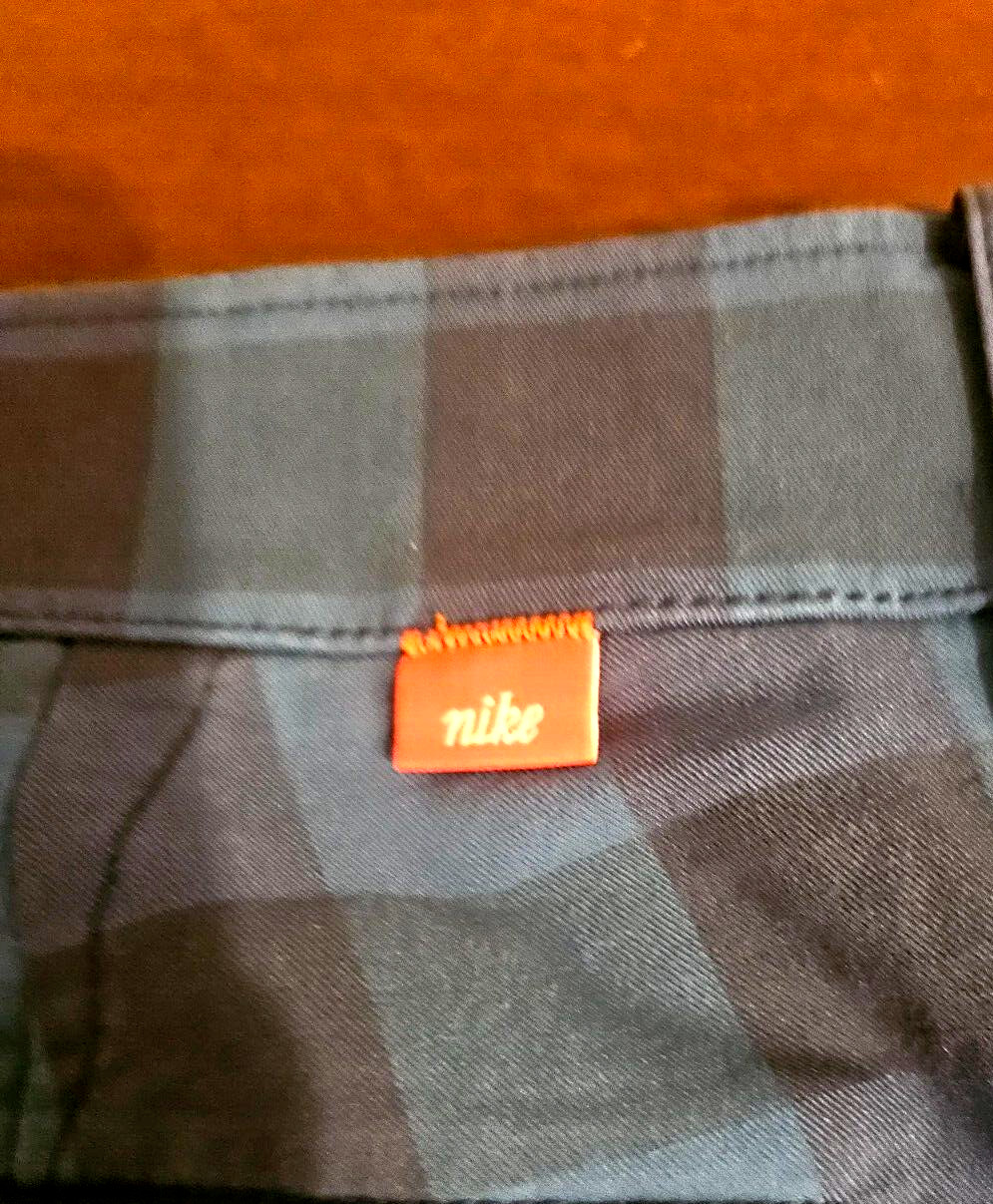Nike Men's Golf Shorts adult size 38 Blue plaid Medium Golf Performance Stretch thumbnail 3