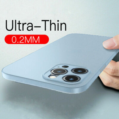 For iPhone 17 16 15 14 13 12 Pro Max Ultra-thin Shockproof Matte Hard Case Cover
