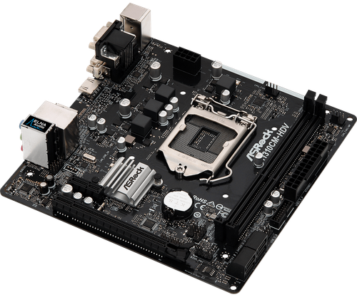 Placa madre para ASROCK H310CM-HDV LGA1151 DDR4 32G DVI+VGA+HDMI M-ATX probada ok - Imagen 2 de 4