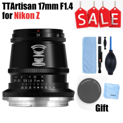 TTArtisan 17mm F1.4 APS-C Manual Focus Lens for Nikon Z Mount Camera