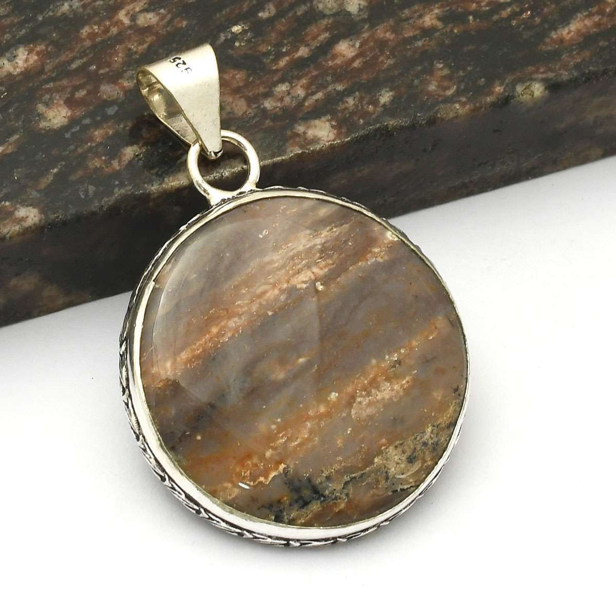 Dendrite Opal Gemstone Handmade Pendant Jewelry Wedding Gift 2.2