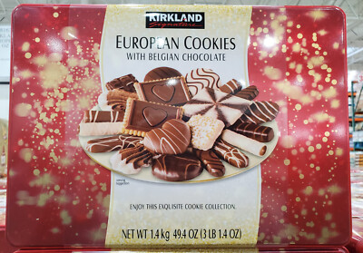 Kirkland Signature European Cookies With Belgian Chocolate 3 Lb 1.4 Ounce