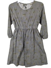 Niko And... Women size XXL Green Into the Woods Tree Print Dress Pockets Cottage