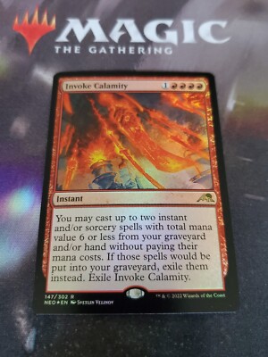 Mtg. 2x Invoke Calamity. Foil. Kamigawa: Neon Dynasty. Nm | eBay