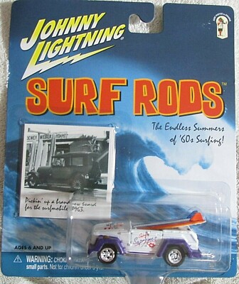 Johnny Lightning Surf Rods VW Volkswagen Thing Surfin' Supremes Surf Boards NISP