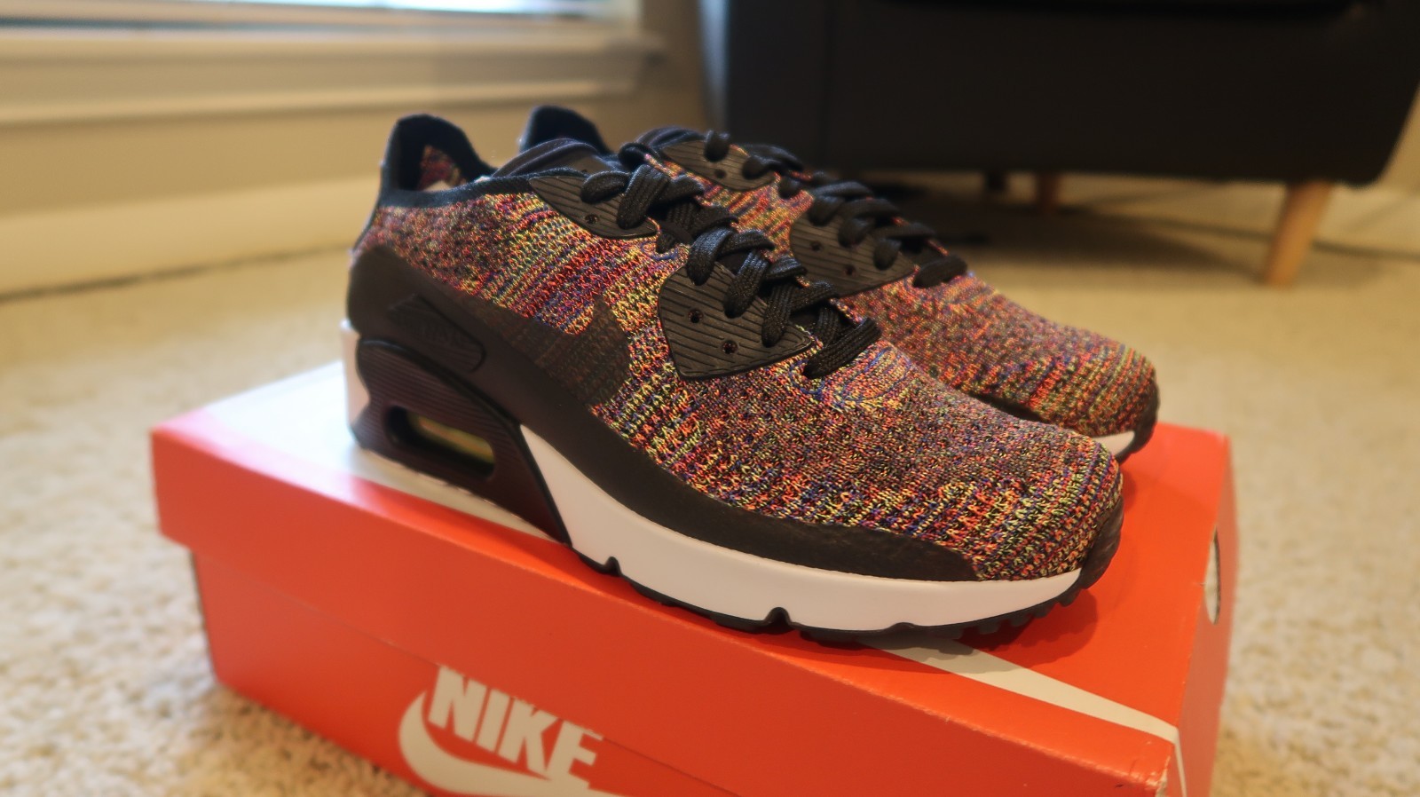 Nike air max 90 ultra flyknit multicolore uomini 'atletico dimensioni 6 875943 002 Nike air max 90 ultra flyknit multicolore uomini 'atletico dimensioni 6 875943 002