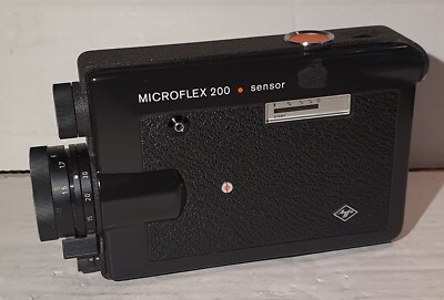 Microflex 200 Sensor Filmkamera super 8 mit Optik Agfa Movaron 1:2/9-30