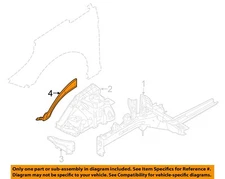HYUNDAI OEM 15-16 Sonata-Front Fender Apron Panel Cover Left 64573C2000
