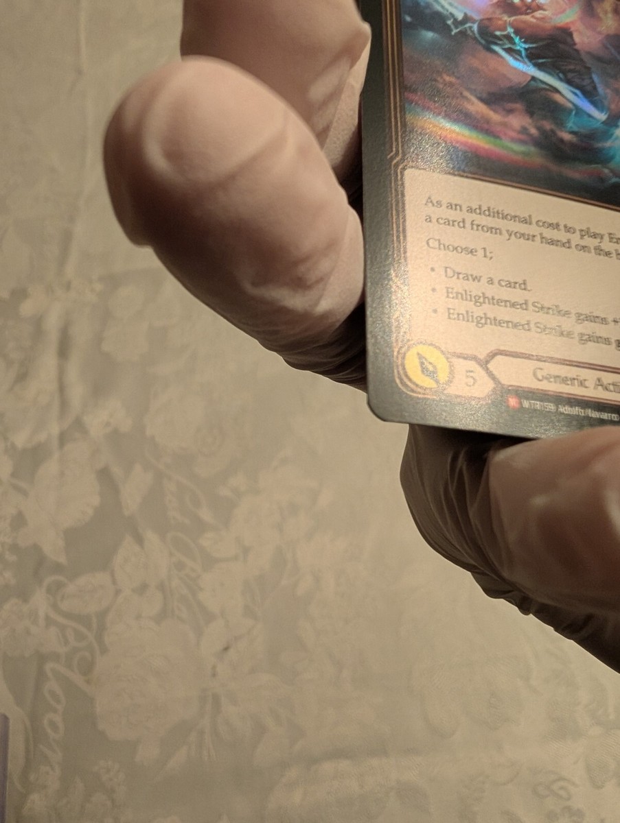 Flesh and Blood FAB Enlightened Strike NM Rainbow Foil Welcome to