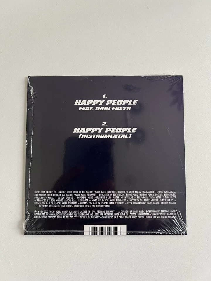 CD single TOKIO HOTEL feat. Dadi Freyr Happy People - Bild 2 von 2