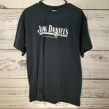 Jack Daniels T Shirt Mens L Black Old No. 7 Tennessee Whiskey Distillery Flawed