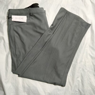 DKNY City Tech 4 Way Stretch Pants Slim Fit Black Men's Gray 38x30 (39x29) NWT